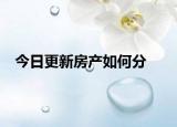 今日更新房产如何分