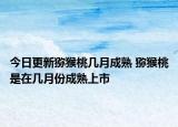 今日更新猕猴桃几月成熟 猕猴桃是在几月份成熟上市