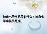 神舟七号宇航员叫什么（神舟七号宇航员是谁）