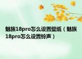 魅族18pro怎么设置壁纸（魅族18pro怎么设置铃声）