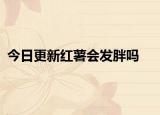 今日更新红薯会发胖吗