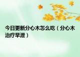 今日更新分心木怎么吃（分心木治疗早泄）