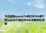 今日更新oppok7x和红米10x哪个好oppok7x和红米10x参数对比详情