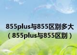 855plus与855区别多大（855plus与855区别）