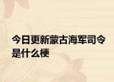 今日更新蒙古海军司令是什么梗