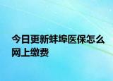 今日更新蚌埠医保怎么网上缴费