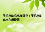 手机自动充电在哪充（手机自动充电在哪设置）