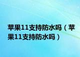 苹果11支持防水吗（苹果11支持防水吗）