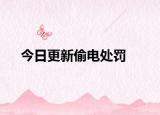 今日更新偷电处罚
