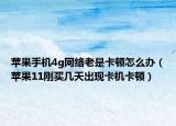 苹果手机4g网络老是卡顿怎么办（苹果11刚买几天出现卡机卡顿）