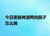 今日更新啤酒鸭炖茄子怎么做