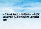 u盘里的歌曲怎么排列播放顺序,停车后又从头再来吗（u盘里的歌曲怎么排列播放顺序）