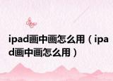 ipad画中画怎么用（ipad画中画怎么用）