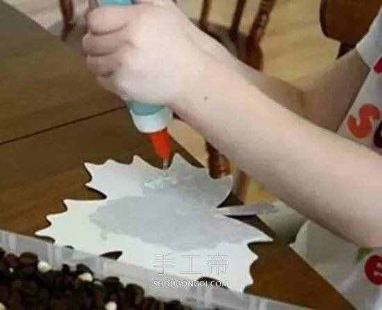 用豆子DIY制作豆贴画怎么做 -  www.shougongdi.com