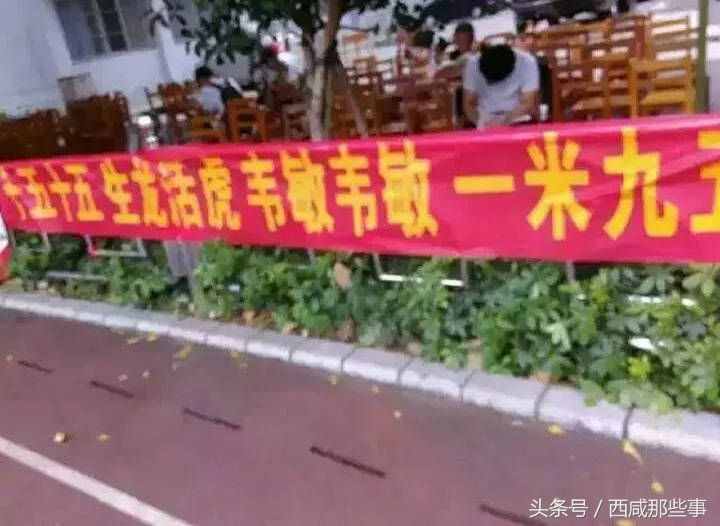 那些运动会上的横幅标语，一个比一个奇怪