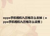 oppo手机相机九宫格怎么去掉（oppo手机相机九宫格怎么设置）