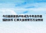 今日最新更新卢布成为今年走势最强的货币 汇率大涨普京万万没想到