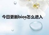 今日更新bios怎么进入