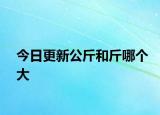 今日更新公斤和斤哪个大