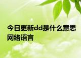 今日更新dd是什么意思网络语言