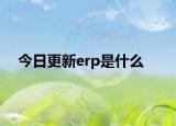 今日更新erp是什么