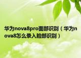 华为nova8pro面部识别（华为nova8怎么录入脸部识别）