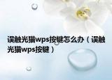误触光猫wps按键怎么办（误触光猫wps按键）
