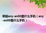 荣耀any-an00是什么手机（any-an00是什么手机）