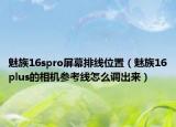 魅族16spro屏幕排线位置（魅族16plus的相机参考线怎么调出来）