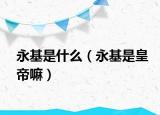 永基是什么（永基是皇帝嘛）