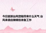 今日更新台风登陆带来什么天气 台风来袭应做哪些准备工作