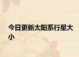 今日更新太阳系行星大小