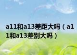 a11和a13差距大吗（a11和a13差别大吗）