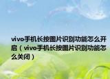 vivo手机长按图片识别功能怎么开启（vivo手机长按图片识别功能怎么关闭）