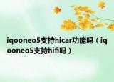 iqooneo5支持hicar功能吗（iqooneo5支持hifi吗）