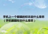 手机上一个眼睛的标志是什么意思（手机眼睛标志什么意思）