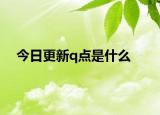 今日更新q点是什么