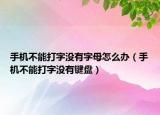 手机不能打字没有字母怎么办（手机不能打字没有键盘）