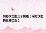 网络攻击的三个阶段（网络攻击的三种类型）