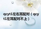 qcyt1左右耳配对（qcyt1左耳配对不上）