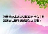 智慧团建未通过认证是为什么（智慧团建认证不通过是怎么回事）