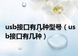usb接口有几种型号（usb接口有几种）