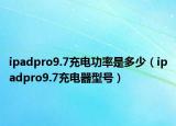 ipadpro9.7充电功率是多少（ipadpro9.7充电器型号）