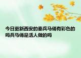 今日更新西安的秦兵马俑有彩色的吗兵马俑是活人做的吗
