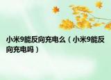 小米9能反向充电么（小米9能反向充电吗）
