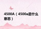 4500A（4500a是什么意思）