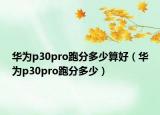 华为p30pro跑分多少算好（华为p30pro跑分多少）