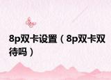 8p双卡设置（8p双卡双待吗）