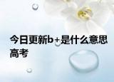 今日更新b+是什么意思高考