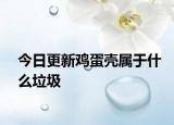 今日更新鸡蛋壳属于什么垃圾